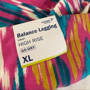 Balance Legging Crop XL NWT High Rise Go Dry